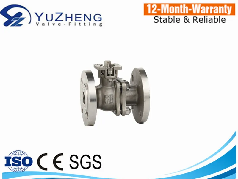 Dn15~Dn100 Stainless Steel 2PC Pn63 Flanged Ball Valve