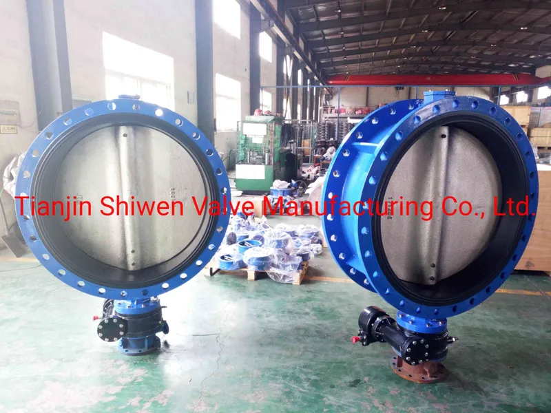 Qt450 Ductile Iron Flange Type Butterfly Valve EPDM Seat