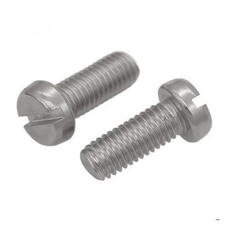 DIN84 Slotted Cheese Head Machine Screw, Slotted Head Screw