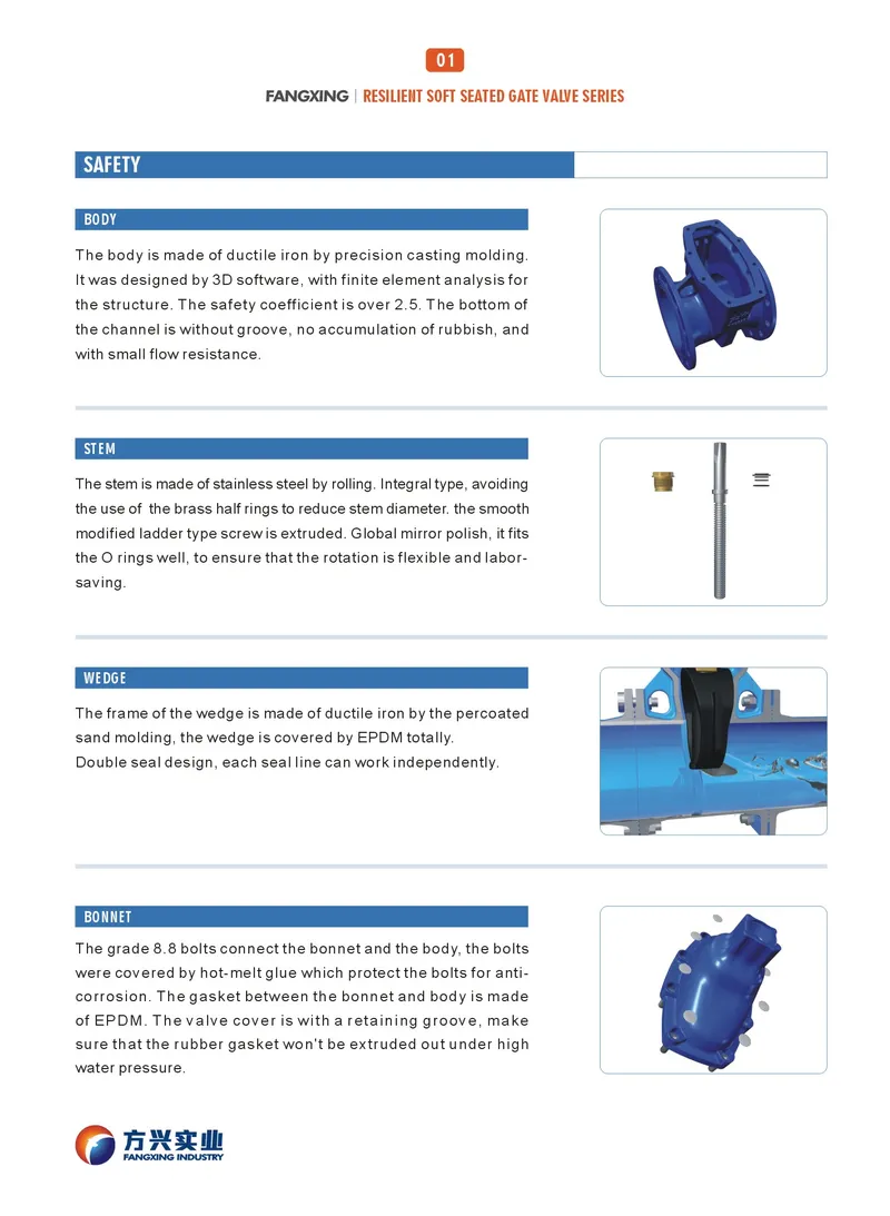 DIN3352 F5 Soft Seat Gate Valve