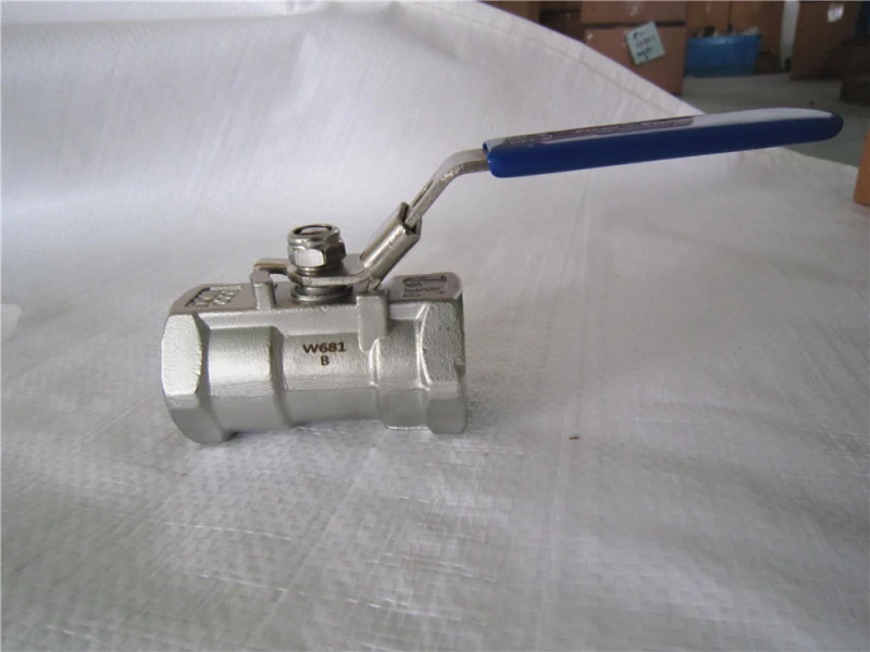 Ss 1PC Type Screwed Reduced Bore Ball Valve