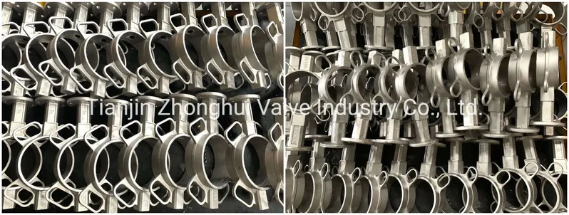 CF8 CF8m Wafer Turbine Stainless Steel Butterfly Valve