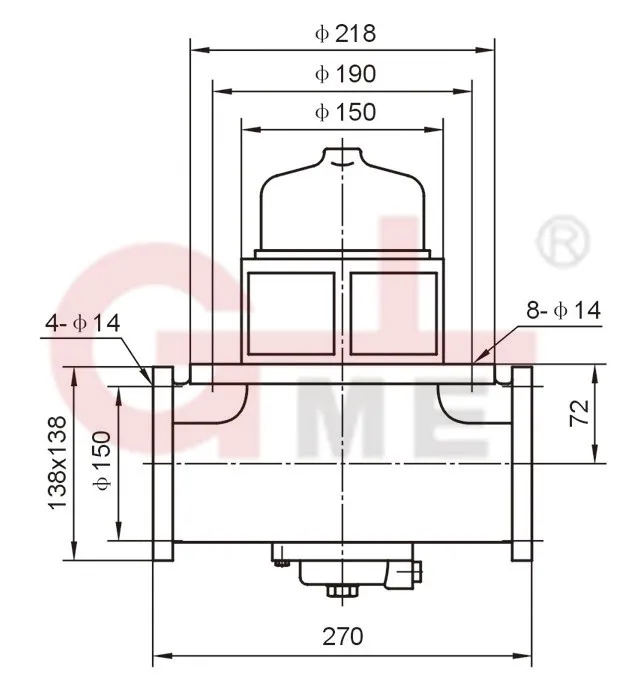 Good Quality Aluminum Pressure Balancing Pneumatic Bottom Valve (C804TPQ-100)