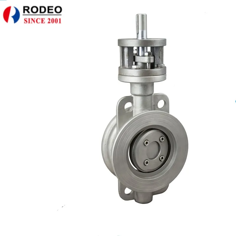 Wafer Stainless Steel Double Triple Offset Pneumatic Butterfly Valve