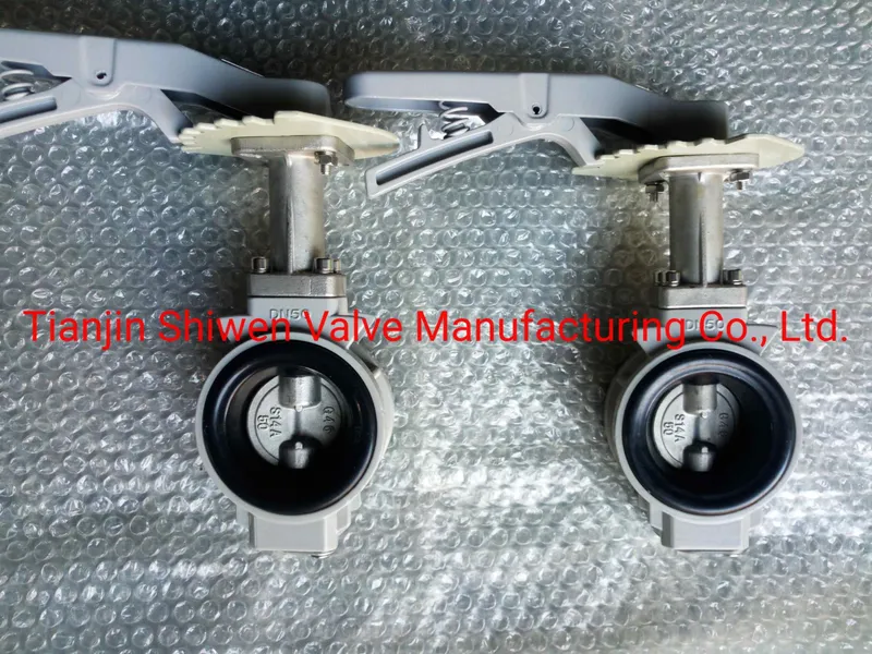 Aluminum Wafer Type Butterfly Valve with EPDM Seat