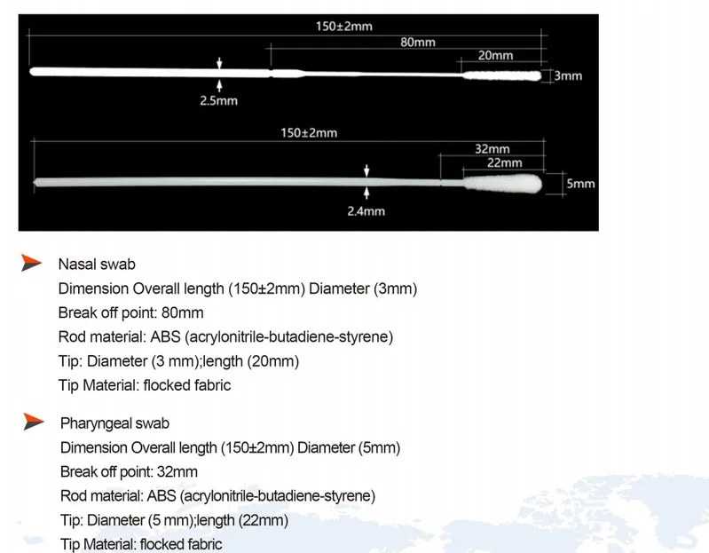 Sampling Throat Swab, Viral Transport System Vtm General Throat Swab