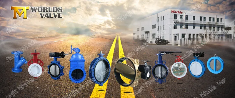 Double Shaft Demco Industrial Butterfly Valve