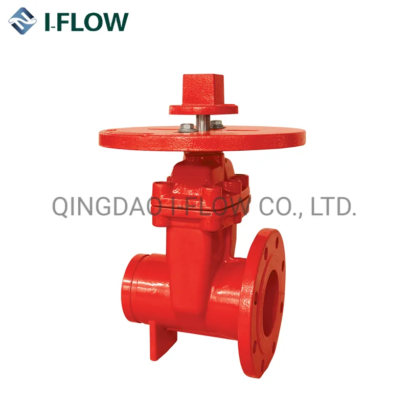 UL/FM Approval 200psi-Nrs Type Flanged Ci, Di, Stainless Grooved Gate Valve