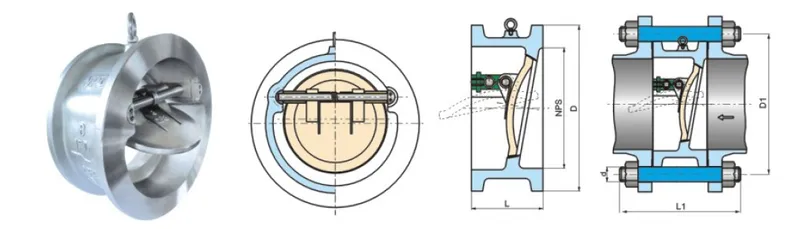 Wafer Retainerless Tilting Disc Swing Check Valve (H77)