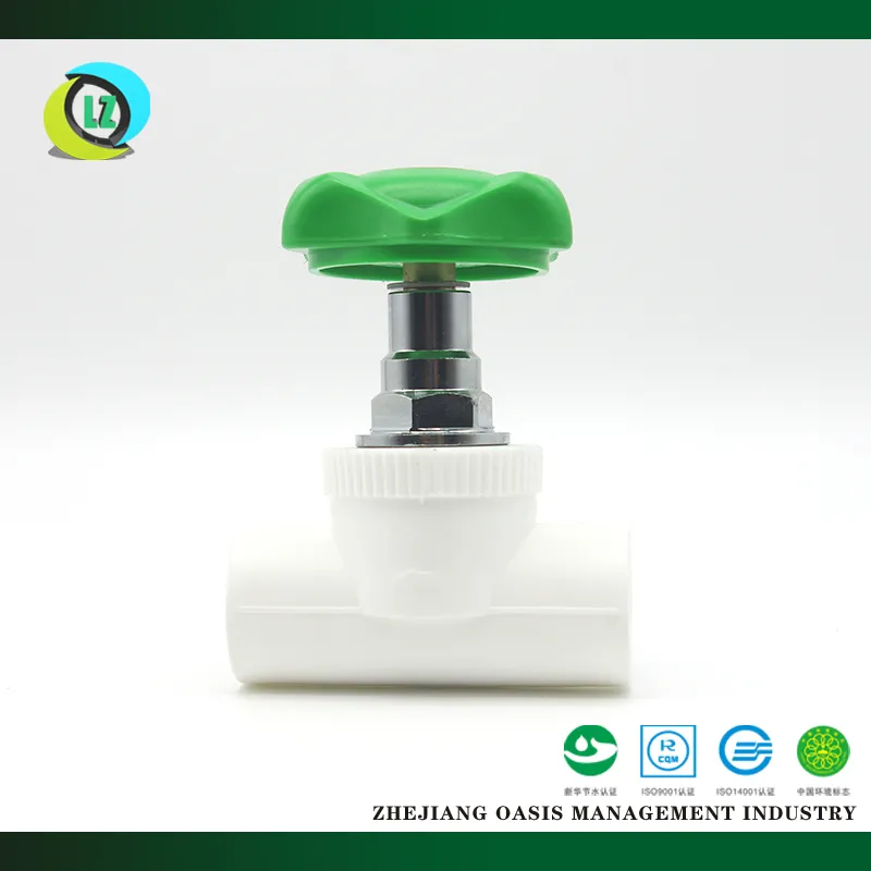 New Products PPR Fitting Plastic Stop Valve