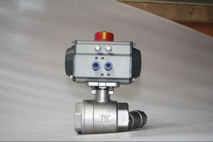 Pneumatic Control Ss 2PC Threaded End Ball Valve