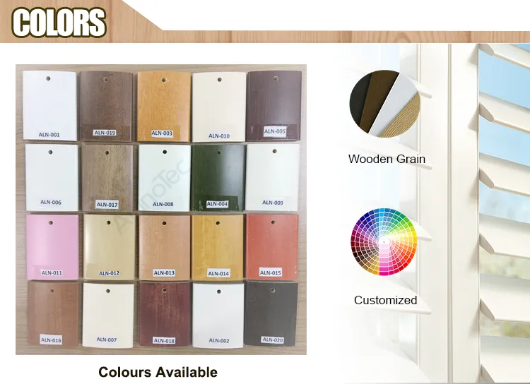 Customized Controllable Wooden Shutter for Window and Door