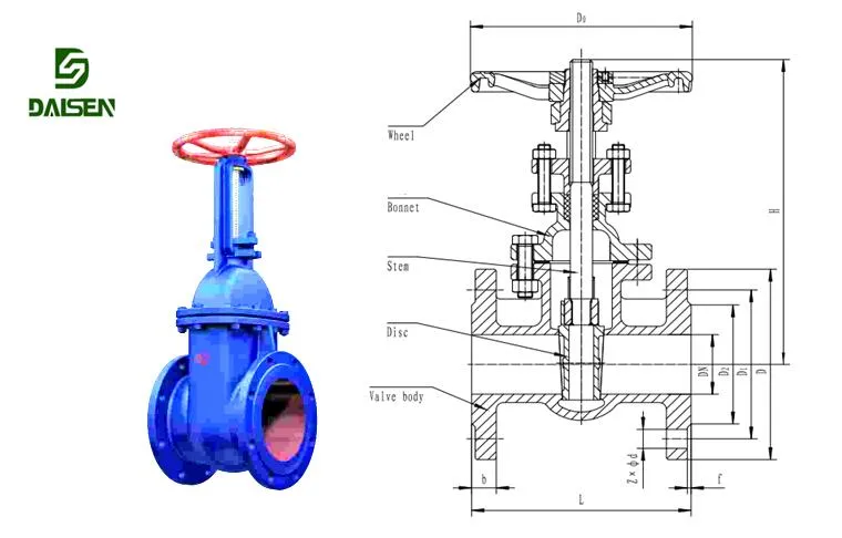 Ductile Iron a+Z41t/W-10/16 Wedge Gate Valve Pn10/16