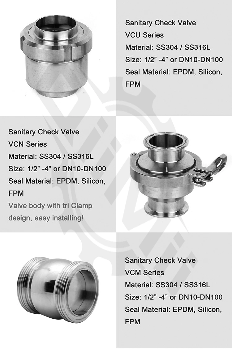 Economy Clamp Check Valve/No Return Valve/Sping Valve