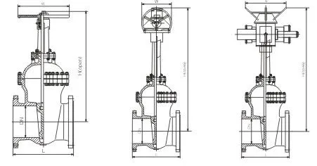 DIN Standard Pn16-Pn160 Metal Seated Gate Valves