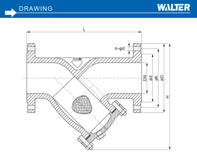 DIN Standard PN10/PN16 Ball Check Valve