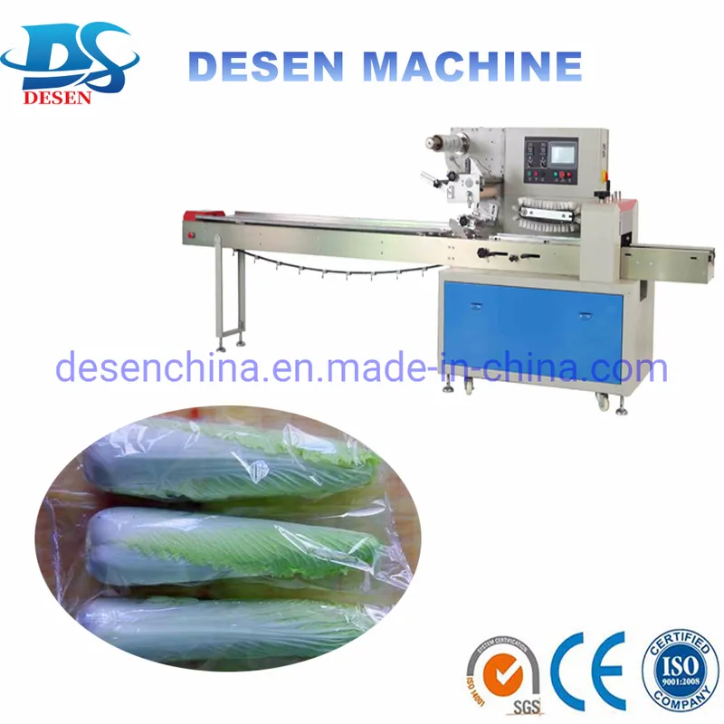 Servo Reciprocating Flow Packing Machine for Leafy Vegetable