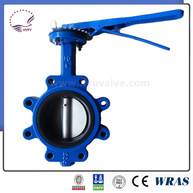 Ce Approved Cast Iron Lug Type Butterfly Valve with Bronze