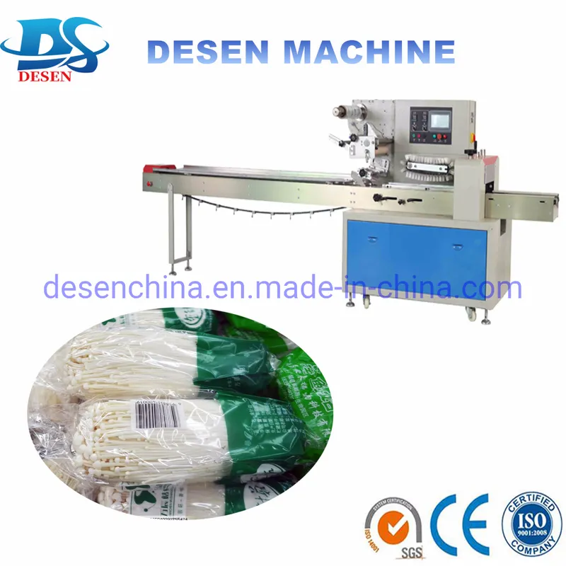 Servo Reciprocating Flow Packing Machine for Leafy Vegetable