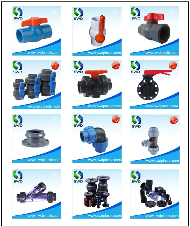 Industrial Plastic Valves/PVC CPVC Pph Valve/Double Union Valve