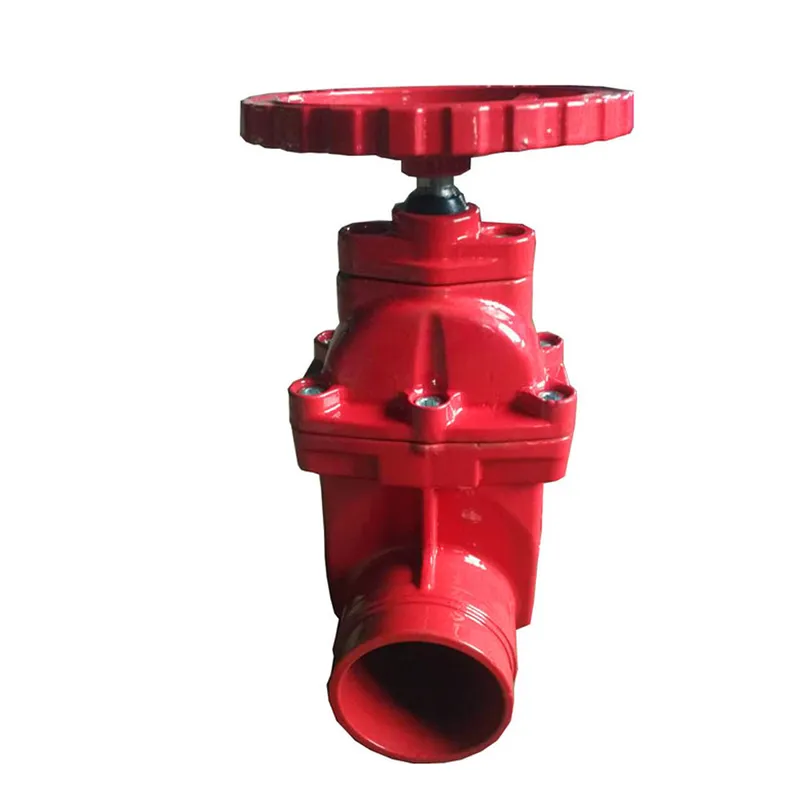 China 16 Inch Dn400 Cast Carbon Steel Groove Non-Rising Stem Gate Valve