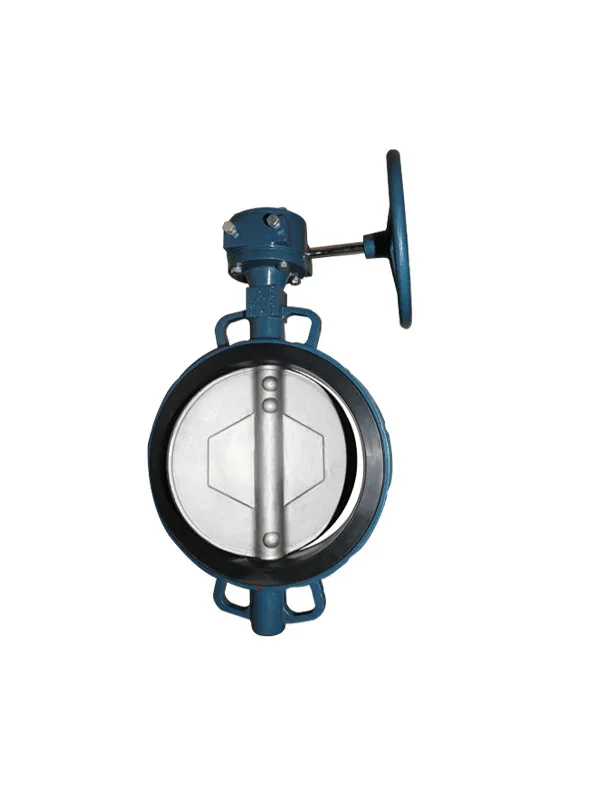 Fire Alarm Red Color Gearbox Butterfly Valve