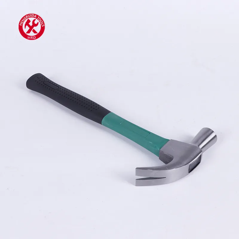 Claw Hammer with Half Plastic Coated Handle