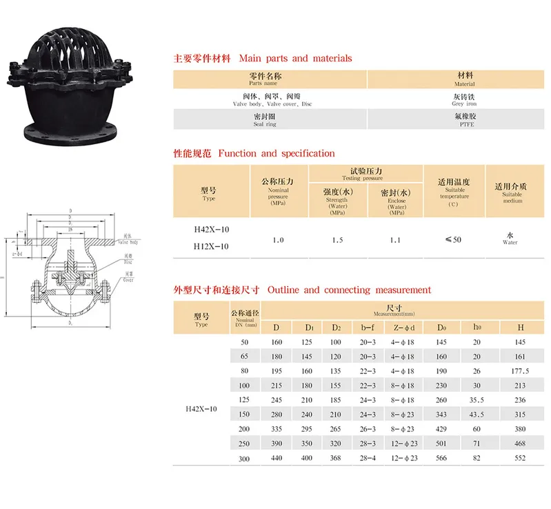 BS4504 Carbon Steel Pn16 PVC Check Foot Valve