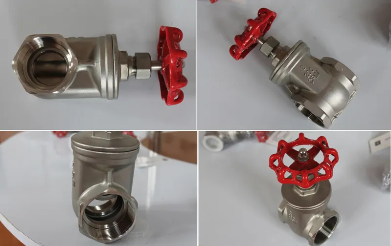 API 200psi CF8m Threaded Ends Non-Rising Stem Gate Valve