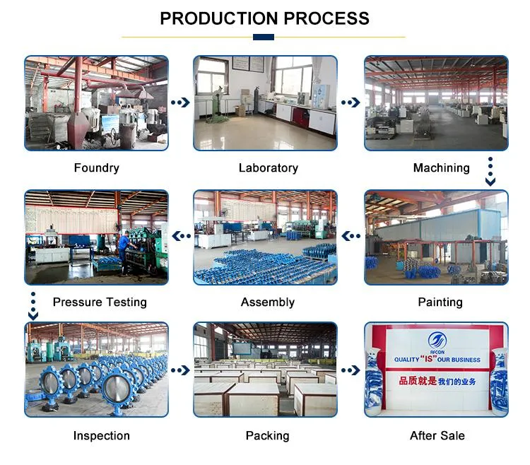 Centre Lined Wafer Butterfly Valve with Bare Shaft