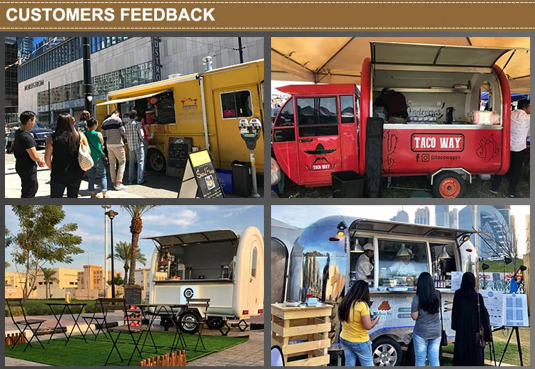 High Quality off Road Camper Trailer Ice Cream Trucks Food Cart