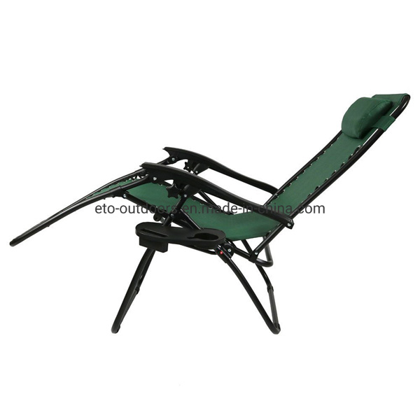 Caravan Furniture Zero Gravity Reclining Lounge Chairs with Pillows and Table