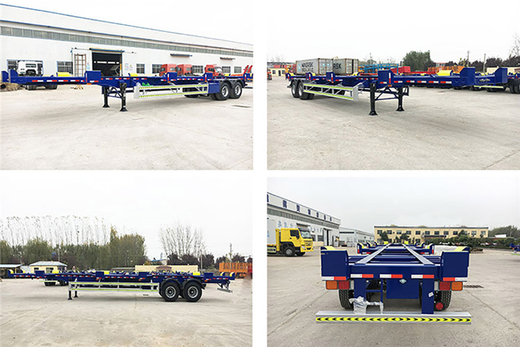 Factory Price Trailer 2 Axles 40FT Container Truck Trailer Terminal Port Skeleton Semi Trailer