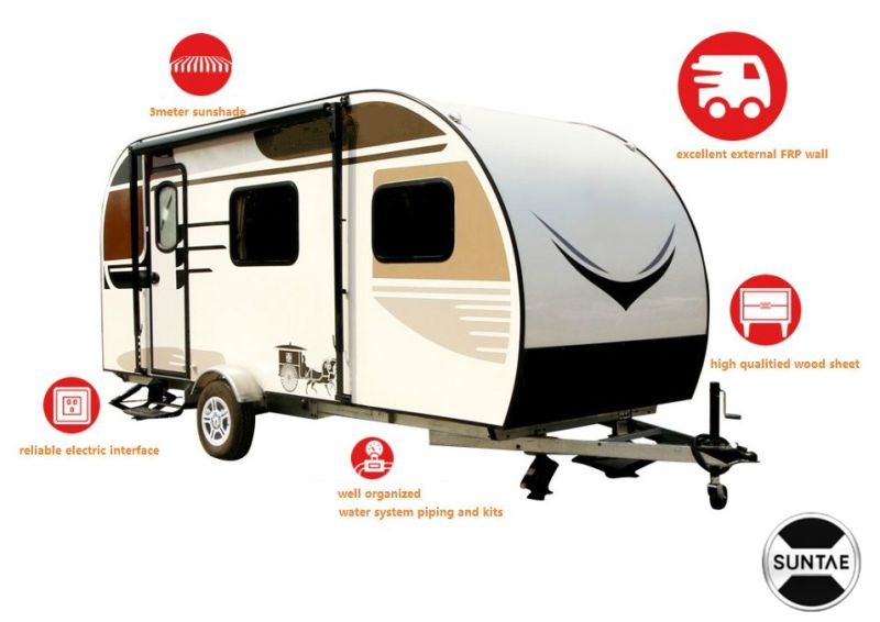 6.5 Meter Caravan RV Trailer with Camping Customized