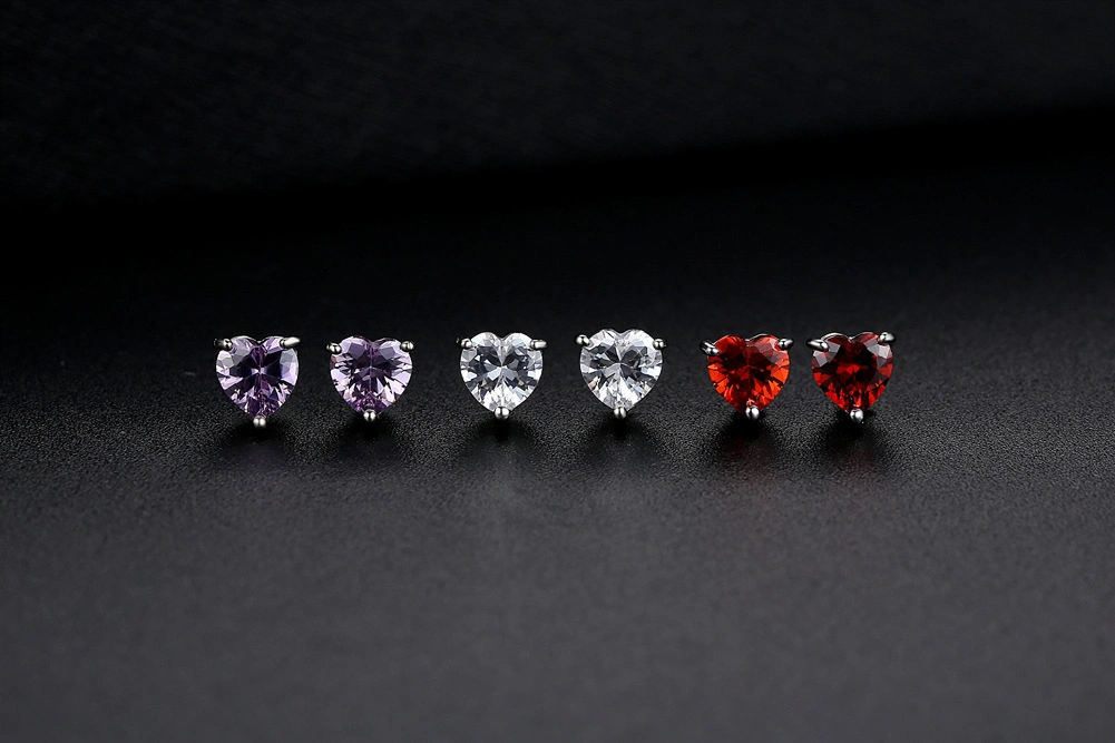 Platinüberiertes Rotes Herz Liebe Anhänger Ketten Neueste Schmuck Hoch Qualität