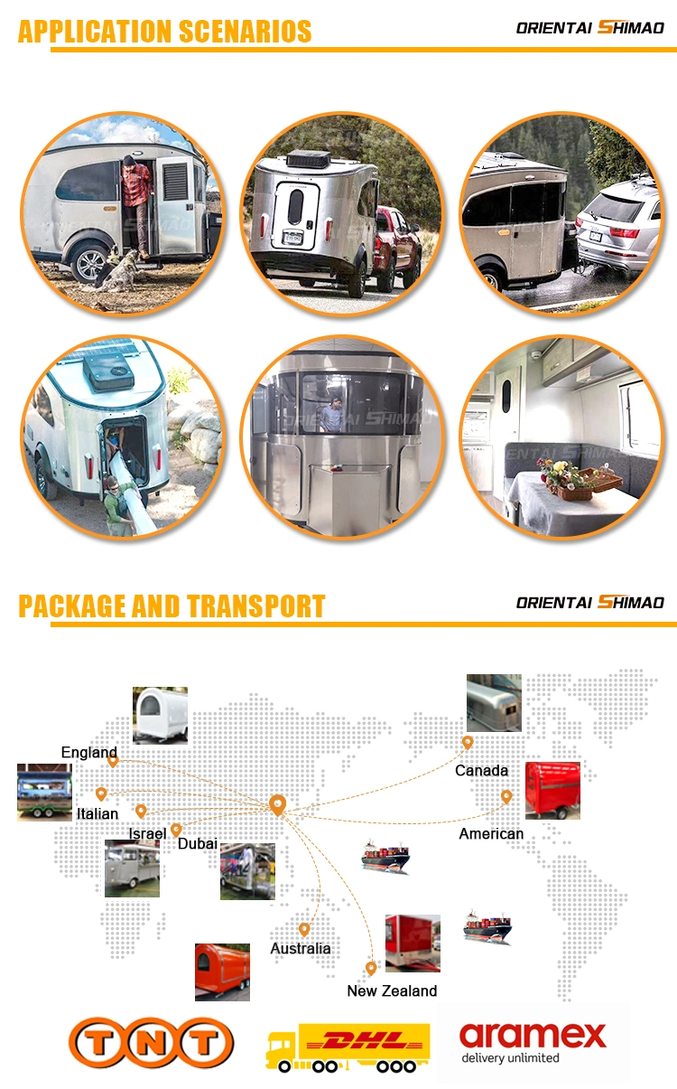 China Made Mobile Campers Motorhomes Caravans Teardrop Travel Trailer