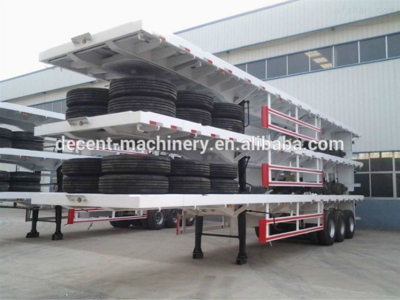 20FT Flatbed Container Carry Flatbed Truck Semi Trailer