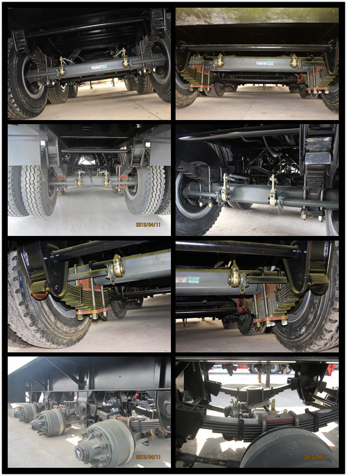Double-Axles 20' Container Unloading Flatbed Trailer with Twist Lock