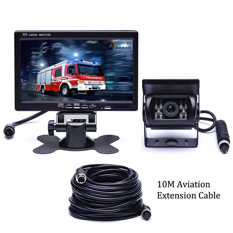 Truck/RV/Camper/Commercial Vehicle Backup CCD Camera+7" Monitor Rear View System
