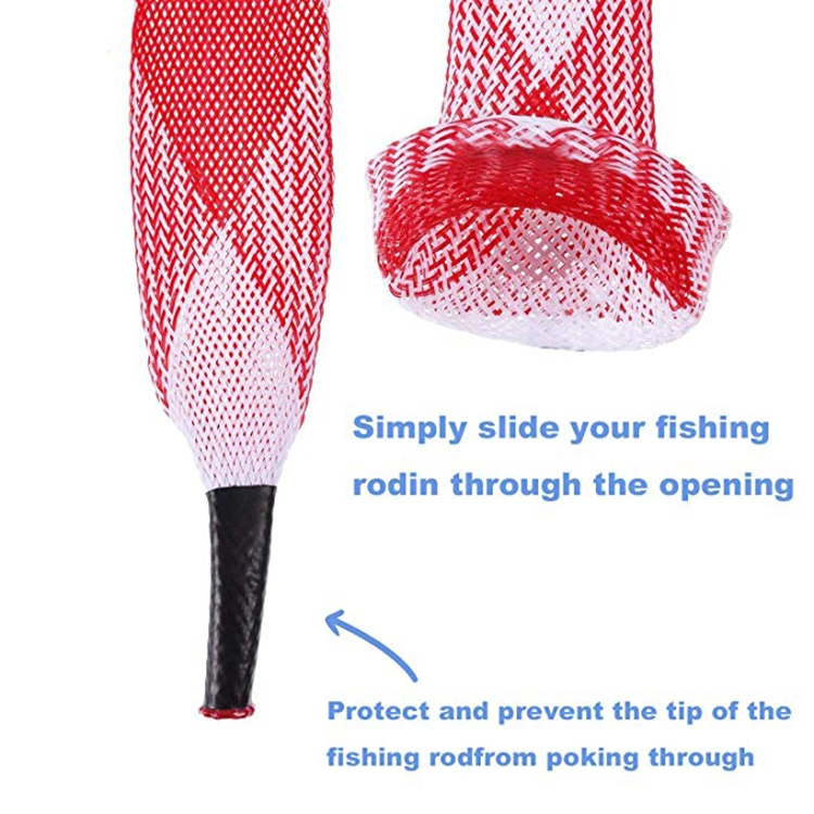Flexible Expandable Pet Fishing Pole Sleeving for Fishing Rod