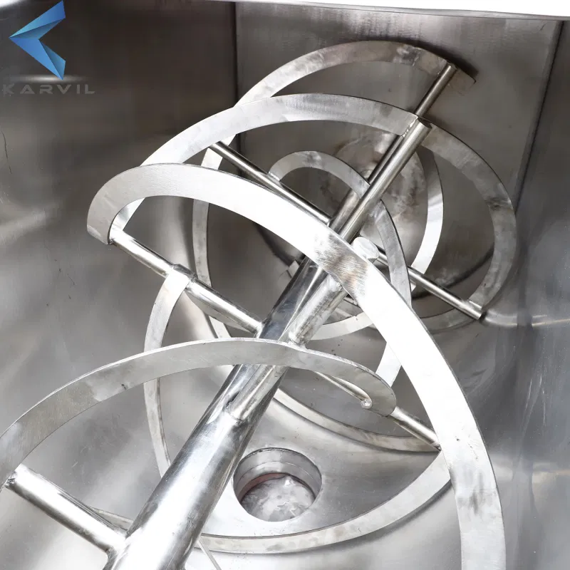 Horizontal Spiral Ribbon Spice Mixer for Powder