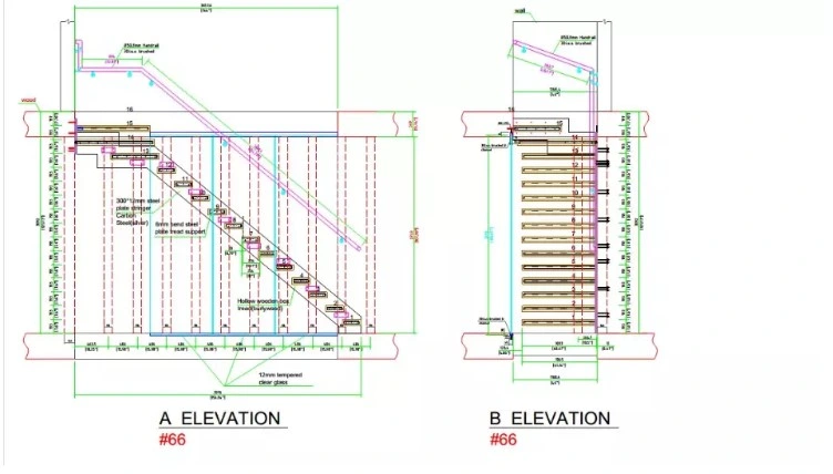 2020 Hot House Curved Decorative Curved Staircase Design