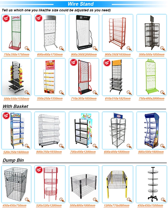 Giantmay Cheap Beverage Soft Drink Stand Wire Mesh Display Racks and Stands