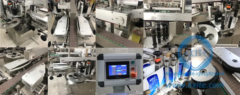 Double Flat Side Labeling Sticker Labelling Machine