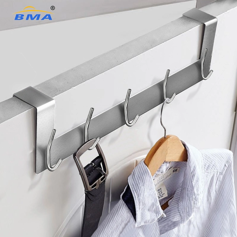 Metal Wire Organizer Rack Custom Stainless Steel Towel Over The Door Hook Clothes Hanger 	Coat Hooks