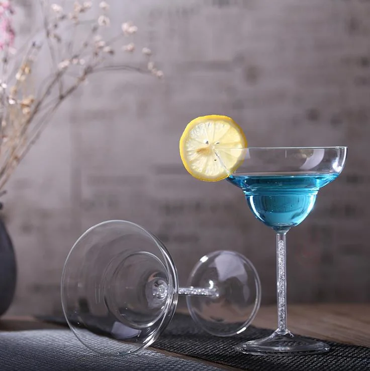 Artificial Diamonds Cocktail Glass Cup Glass Wine Goblet