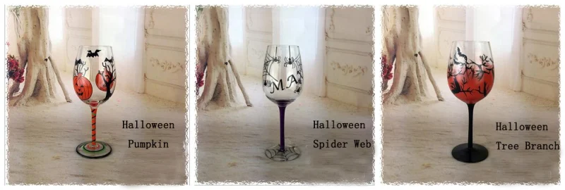 Cusotmize Wine Goblet Hand Painting Cup Crystal Goblet Hand Painting Wine Glass