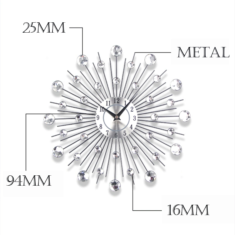 Creative Wall Clock DIY Wall Clock Crystal Acrylic Wall Clock