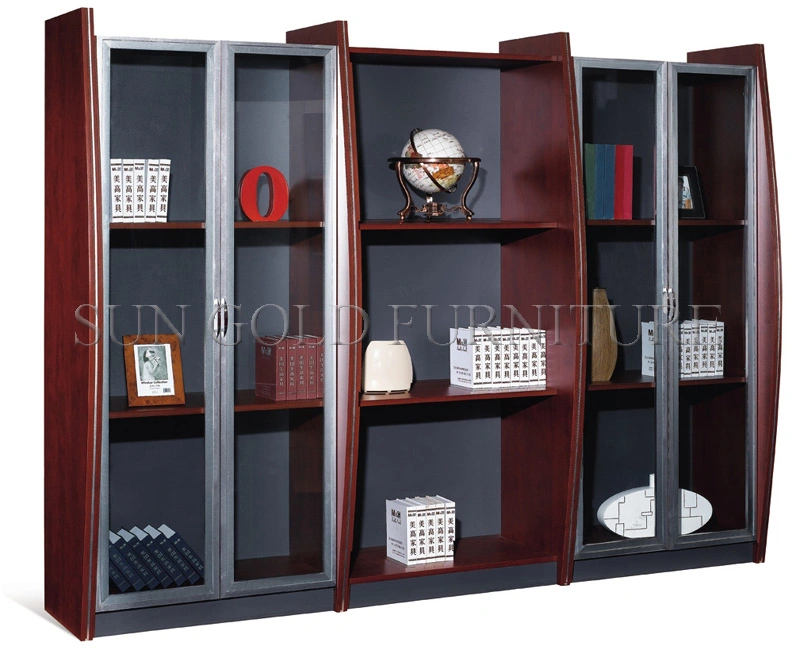 Modern Furniture Office Deliver Wooden Bookshelf File Shelf Model (SZ-FCT624)