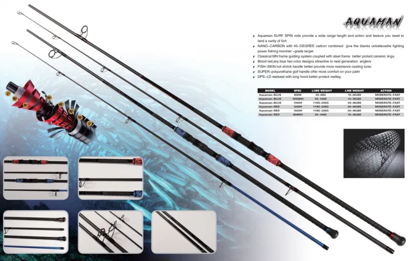 Fishing Rod Factory-Aquaman Surf Spin Fishing Rod